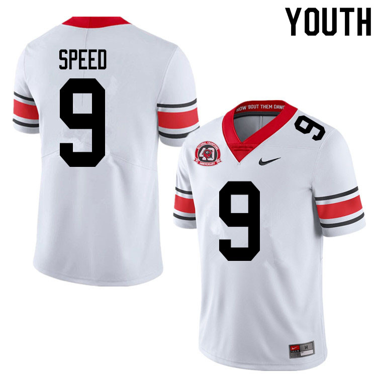 2020 Youth #9 Ameer Speed Georgia Bulldogs 1980 National Champions 40th Anniversary College Football
